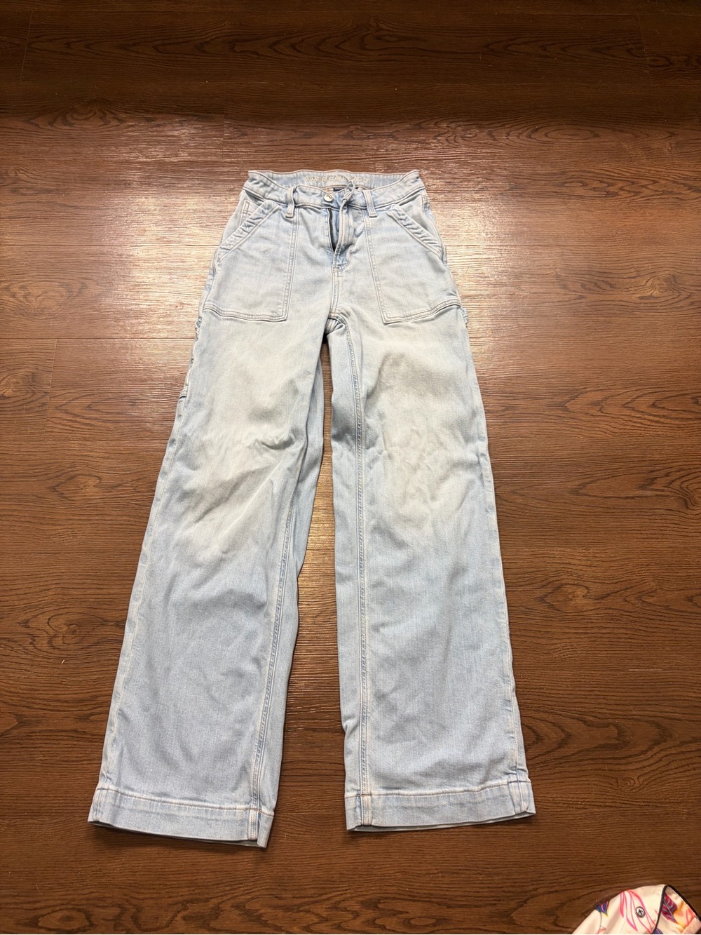 American Eagle Light Wash Wide Leg Women's Jeans